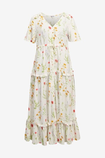 Object   Maxikjole objLorena S/S Long Dress   Hvit