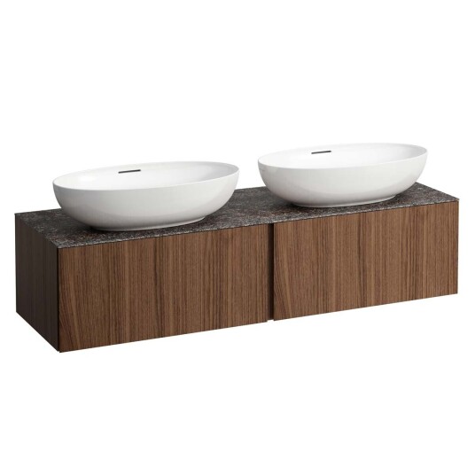 ILBAGNOALESSI Servantskap 1600 160x50 cm 2 skuffer Noce Canaletto