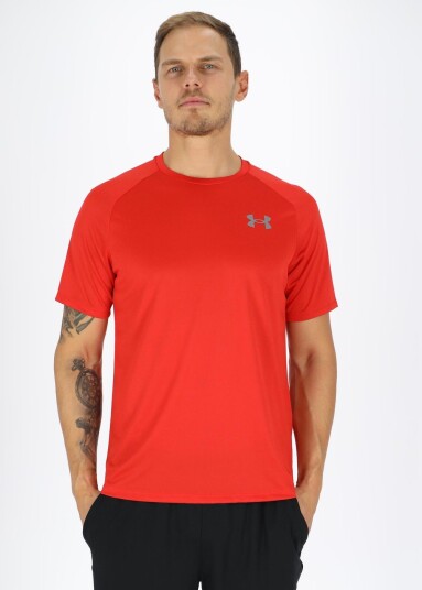 Ua Tech 2.0 Ss Tee Red 5xl Trenings T Shirts Ua Tech 2.0 Ss Tee Red 5xl Trenings T Shirts