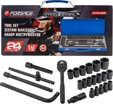 Rockforce Sett Med Sokker Og Adaptere 24 Deler Rockforce Sett Med Sokker Og Adaptere 24 Deler