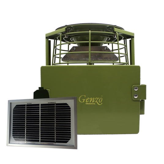 Genzo Solid Foderspridare med solcell Genzo Solid Foderspridare med solcell