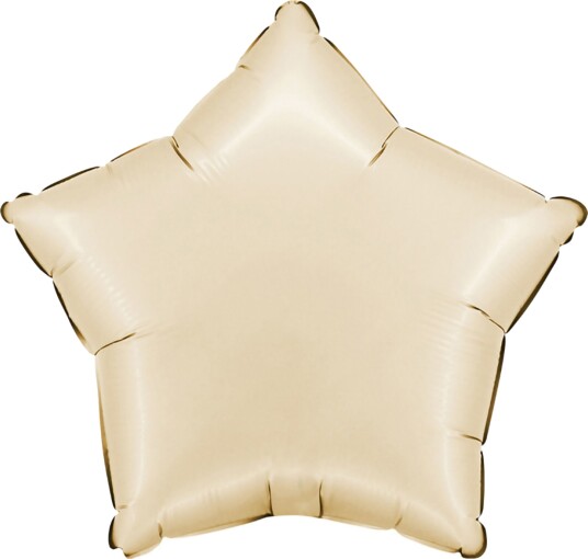 Ballongkungen Folieballong Stjerne Satin Cream 192000SCR
