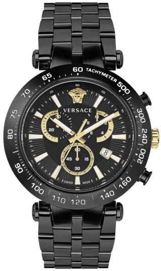 Versace Herreklokke VEJB00722 V Race Sort/Stål Ø46 mm Versace Herreklokke VEJB00722 V Race Sort/Stål Ø46 mm