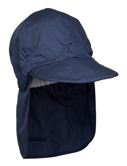 Melton Cap W/Neck   Solid Colour   Blue   55