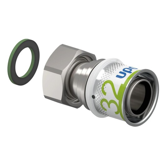 Uponor S Press Plus 1899459 Overgang med løpemutter 32 x 32 mm