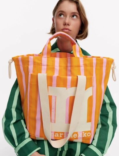 Marimekko Mono City Tote Piccolo Orange ONE SIZE