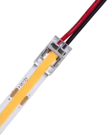 Lavprofil startstikk til LED strip 8mm COB enkeltfarget IP20 5V 24V