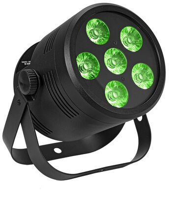 EuroLite LED Silent Par 6 QCL Floor BK