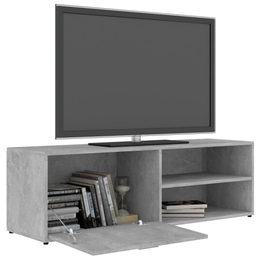 vidaXL TV-benk betonggrå 120x34x37 cm sponplate