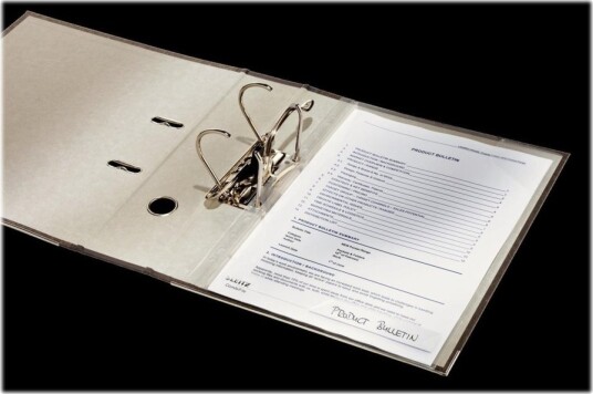 Leitz Combifile L Formet Mappe For A4 210 X 297 Mm Kapasitet: 40 Ark Krystallklar