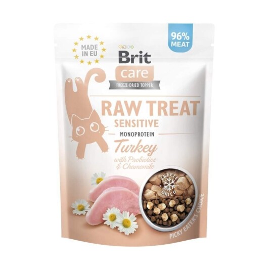 Brit Care Raw Cat Treat Sensitive Turkey 40 G