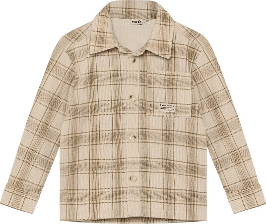Daily 7 Fancy Check Shirt Beige 140