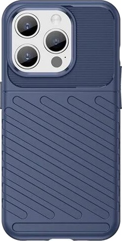 Hurtel Armored iPhone 15 Pro Thunder Case Blue