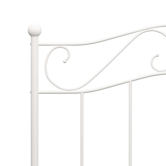 vidaXL Sengeramme hvit metall 90x200 cm