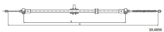Metzger Tautrekk parkeringsbrems METZGER 10.6896