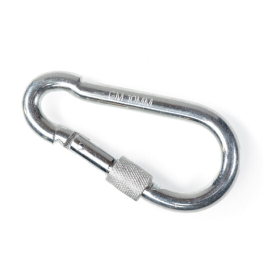 SuperMagneter Karabiner Med Lås 10 X 100 Mm - Supermagneter.No