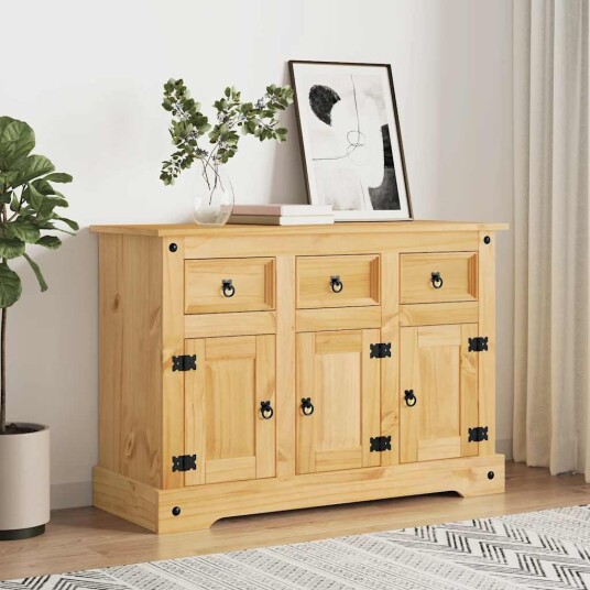 Bokhylle Corona brun 112x43x78 cm heltre meksikansk furu 8720845885175