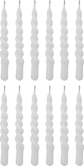 Bloomingville Twist Candle - White - H:11CM
