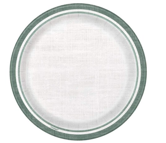 Papptallerken Botanisk Striper 22cm Pk/8 