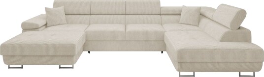 Gabina Sofa med Divan og Sjeselong 4 seter Beige Gabina Sofa med Divan og Sjeselong 4 seter Beige