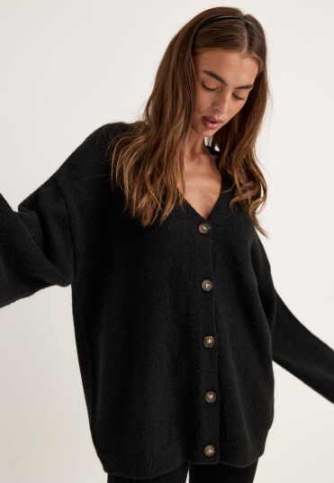 Bubbleroom Chunky Knitted Cardigan