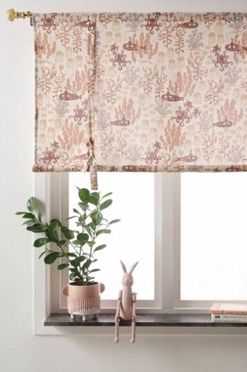 Jotex WATERS roll up-gardin Rosa 1673720-02-120 1673720-02-140
