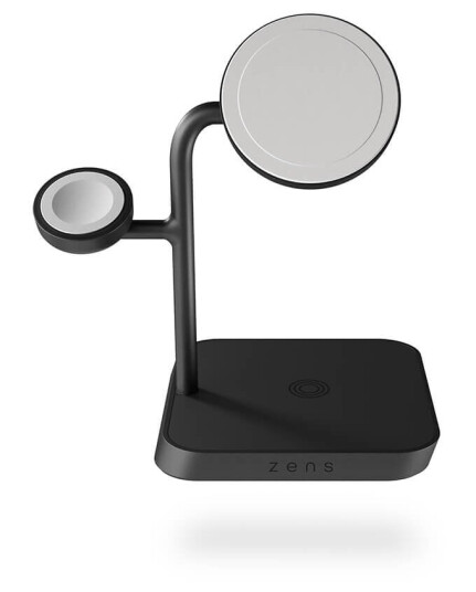 Zens 4-i-1 MagSafe Ladestasjon med AC-Strømadapter - Svart