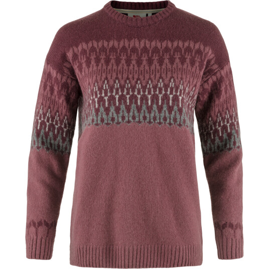 Fjellreven Övik Path Knit W Mesa Purple-dark Garnet L