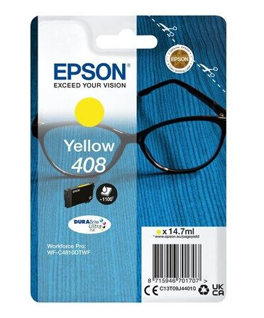 Epson 408 - high capacity - yellow - original - ink cartridge - Blekkpatron Yellow Epson 408 - high capacity - yellow - original - ink cartridge - Blekkpatron Yellow