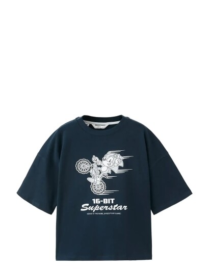 Mango Sonic Cotton T Shirt Navy 5 6 Mango Sonic Cotton T Shirt Navy 5 6