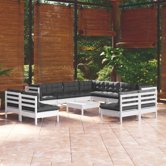  Hagesofagruppe med puter 12 deler heltre furu 3096870