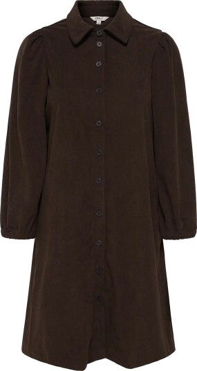 ONLY Onllias L/S Cord Dress Pnt Bf CHOCOLATE TORTE XS ONLY Onllias L/S Cord Dress Pnt Bf CHOCOLATE TORTE XS