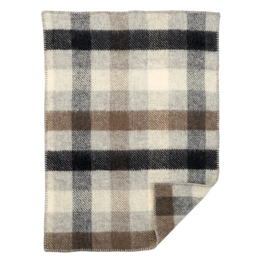 Klippan Yllefabrik Gotland barneteppe 65x90 cm Multi grey