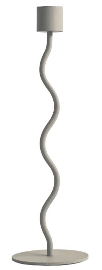 Cooee Design Curved Lysestake 26 cm Sand - Tidløst Design til Spisebord Cooee Design Curved Lysestake 26 cm Sand - Tidløst Design til Spisebord