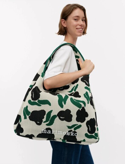 Marimekko Knitted Bag Large Lemmitty Green