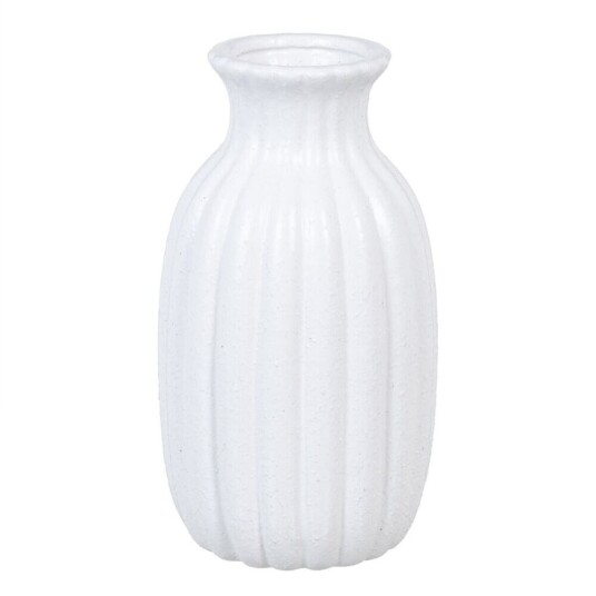 Bigbuy Home Vase 14,5 X 14,5 X 27,5 Cm Keramikk Hvit