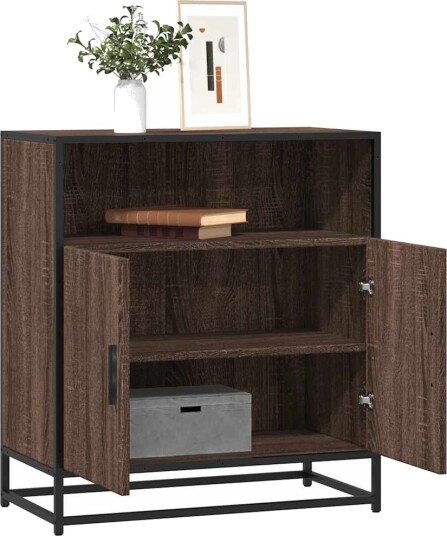 Skjenk brun eik 68x35x76 cm konstruert tre 8721102840623