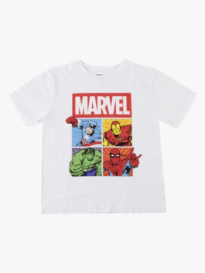 Marvel T skjorte Hvit 152 158