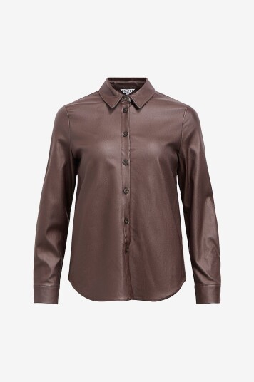 Object Skjorte objMelba RE LS Brun Object Skjorte objMelba RE LS Brun