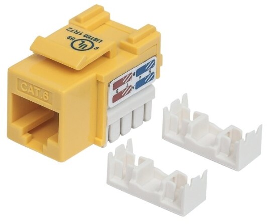 Intellinet 210584 Flat Gult Rj-45 Hunkjønn 22/26 Cat6