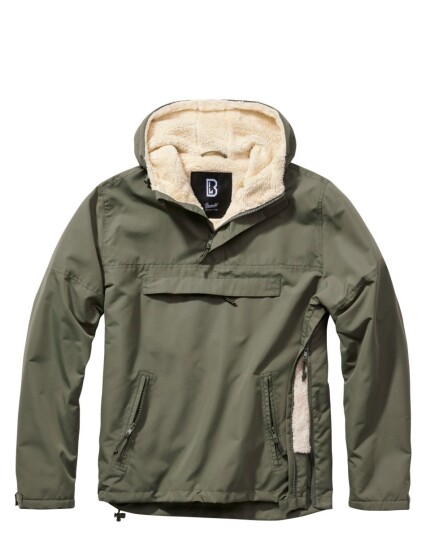 Brandit Windbreaker Anorakk   Sherpa fôr Svart
