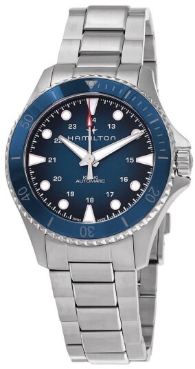 Hamilton Herreklokke H82505140 Khaki Navy Blå/Stål Ø43 mm Hamilton Herreklokke H82505140 Khaki Navy Blå/Stål Ø43 mm