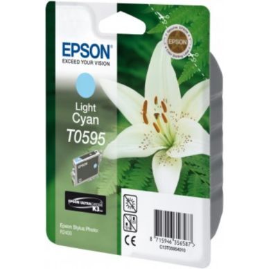 Epson Epson T0595 Blekkpatron lys cyan T0595 Epson Epson T0595 Blekkpatron lys cyan T0595