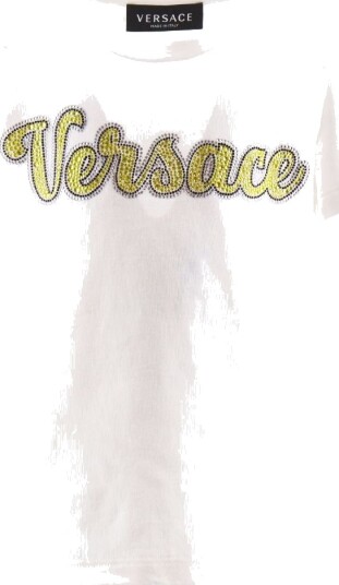 Versace T skjorte Hvit m. Rhinestone Versace 6 år 116 T skjorte
