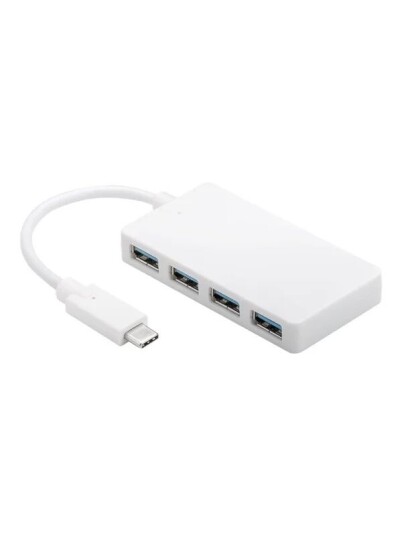 MicroConnect Connect hub 4 ports USB hub USB 3.2 4 porter Hvit USB3.1CUSB3