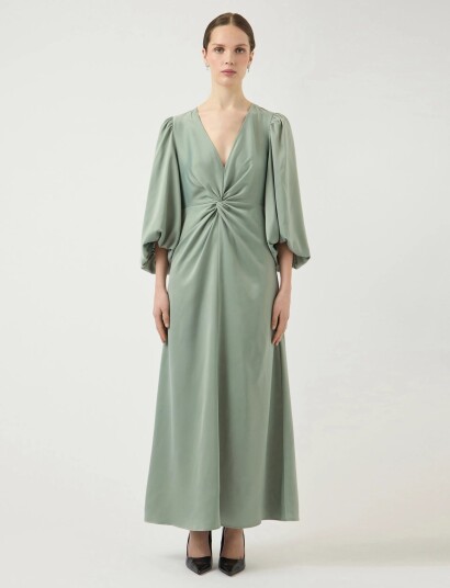YAS Yasthea 3/4 Long Dress S. Noos Green 34 YAS Yasthea 3/4 Long Dress S. Noos Green 34