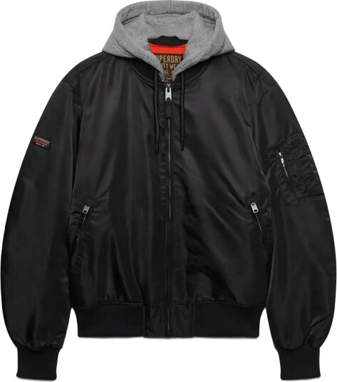 Superdry Hooded Ma1 Bomber Jkt JET BLACK M
