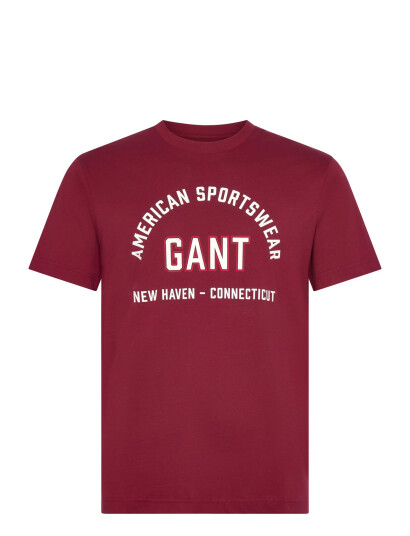 GANT Printed Graphic Ss T-Shirt - Red - S GANT Printed Graphic Ss T-Shirt - Red - S