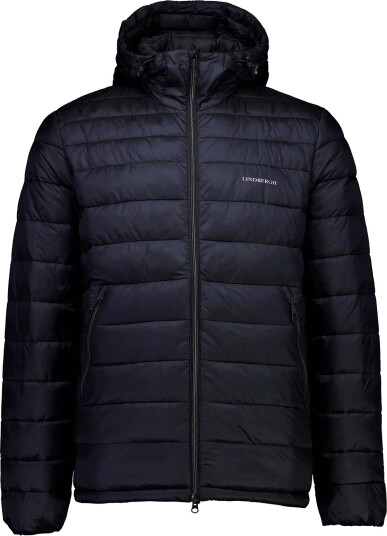 Lindbergh Light Weight Hooded Puffer Jacket Black M