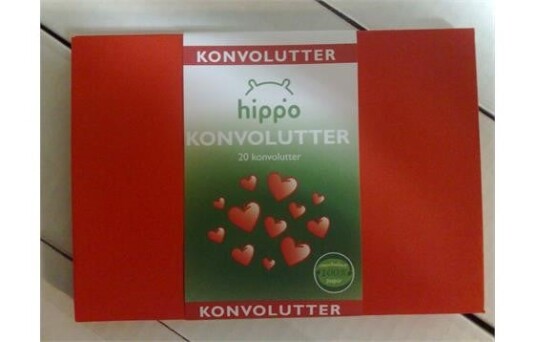 Konvolutt C6 20pk rød